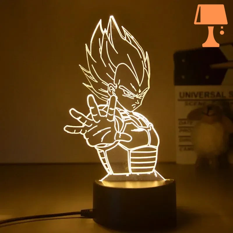 lampe de chevet dragon ball vegeta bigbang