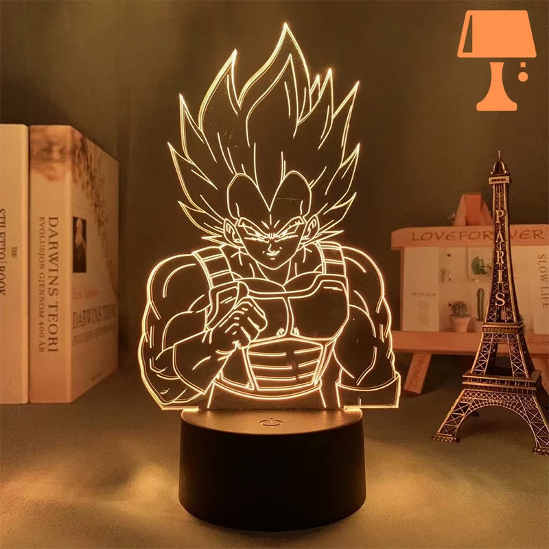 lampe de chevet dragon ball super sayan