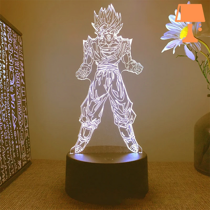 lampe de chevet dragon ball goku transformation