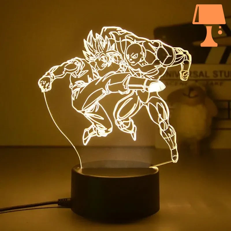 lampe de chevet dragon ball combat