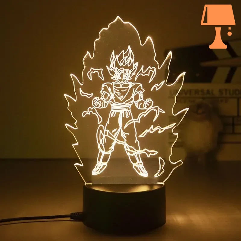 lampe de chevet dragon ball transformation