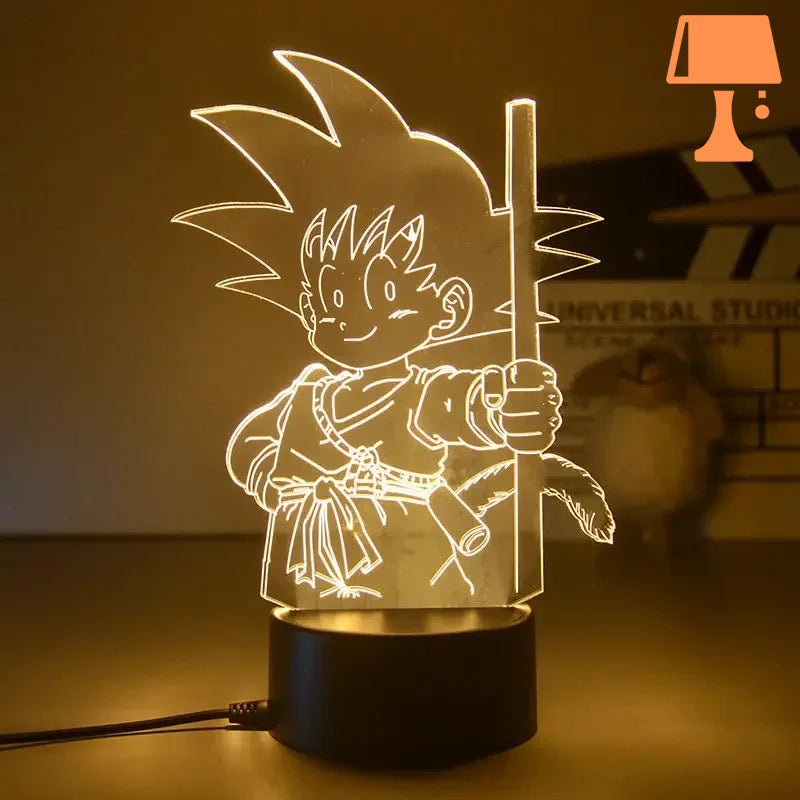 lampe de chevet dragon ball san goku petit