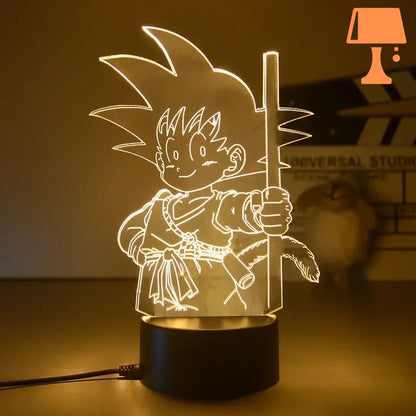 lampe de chevet dragon ball san goku petit