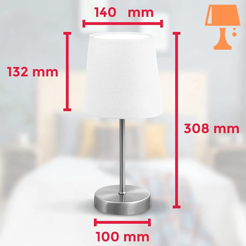 lampe de chevet e14 mesure