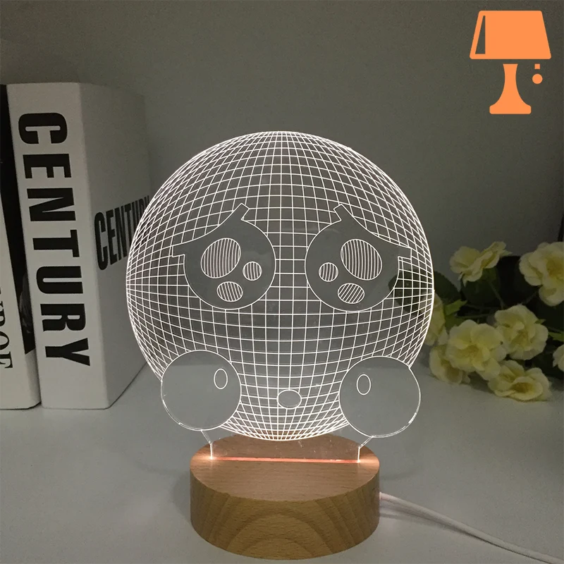 lampe de chevet emoji blanc