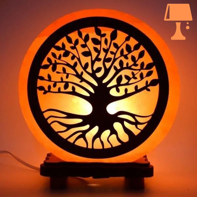 lampe de chevet en bois fait maison de face