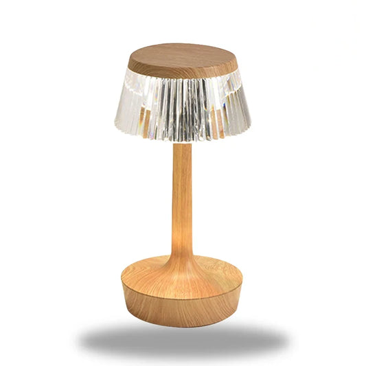 lampe de chevet en bois naturel