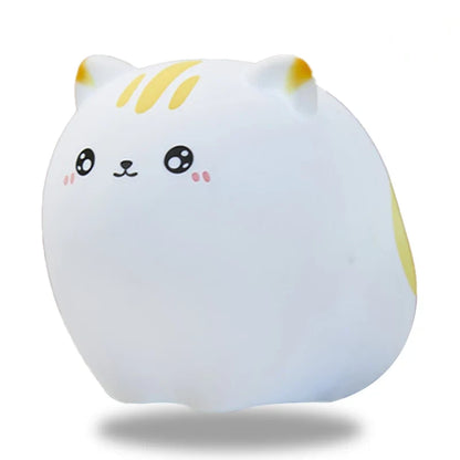 Lampe 3D Maneki-Neko Chat Porte-Bonheur 16 Couleurs Personnalisable - Veilleuse LED Gravure Laser Nom/Message
