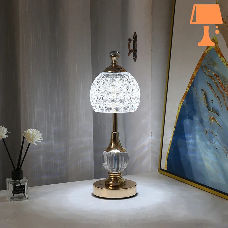 lampe de chevet en métal luxe