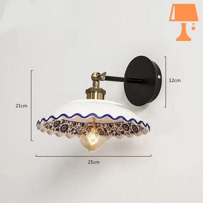 lampe de chevet en porcelaine style a