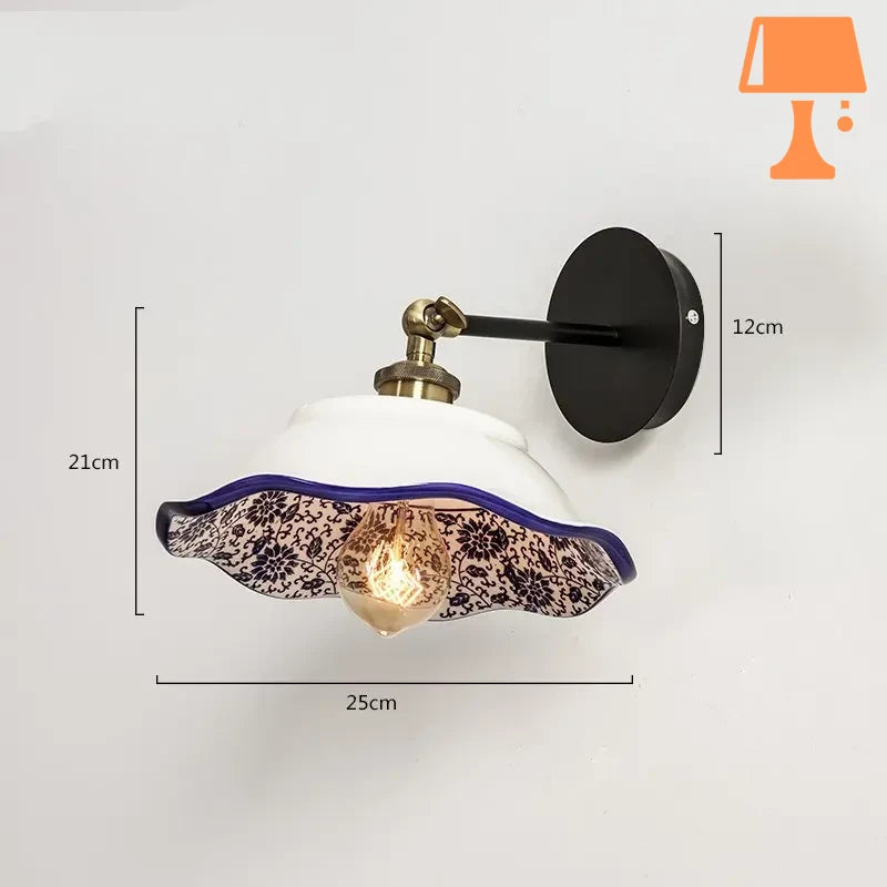 lampe de chevet en porcelaine style c