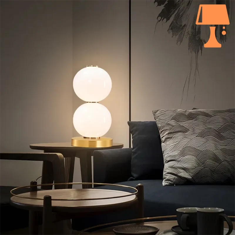 lampe de chevet en salon