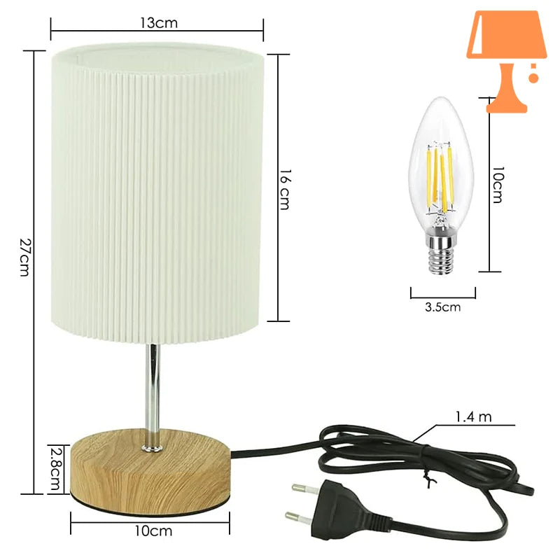 lampe de chevet en tissu mesure