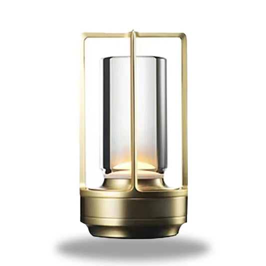 lampe de chevet en verre transparent