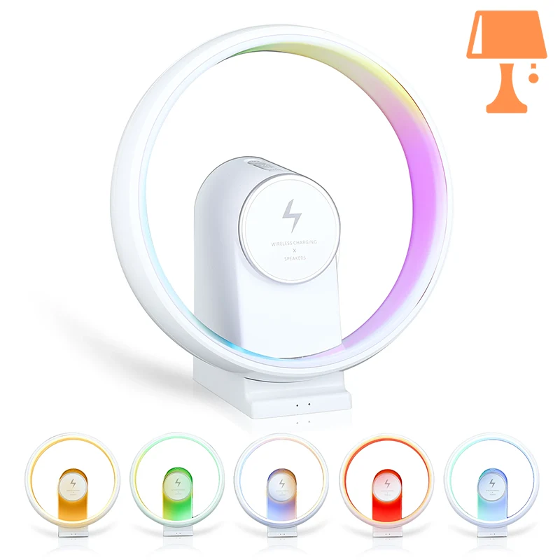 lampe de chevet enceinte bluetooth couleur lumineuse