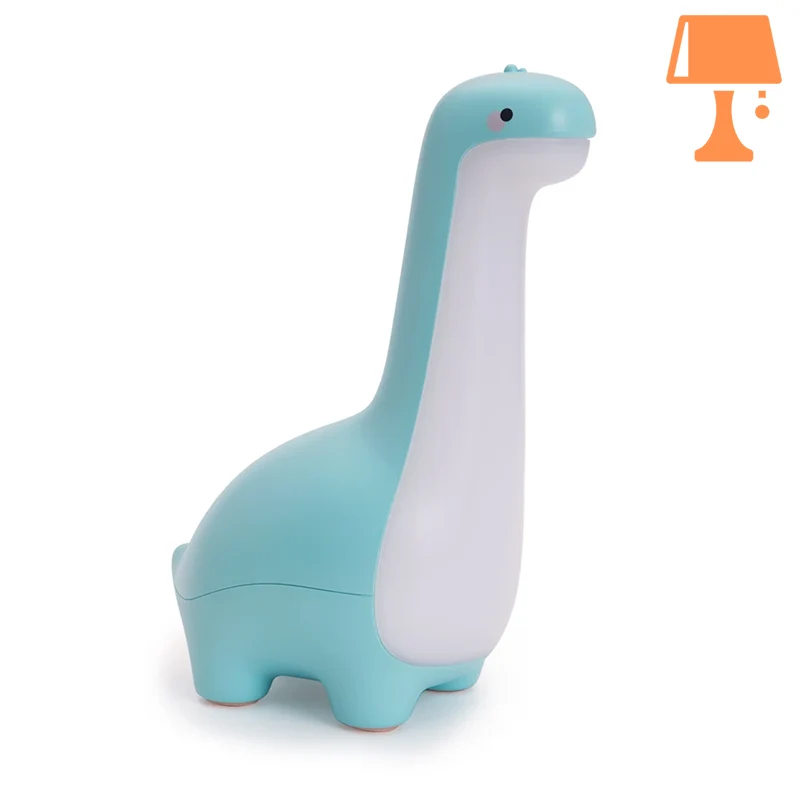 lampe de chevet enfants dinausore bleu