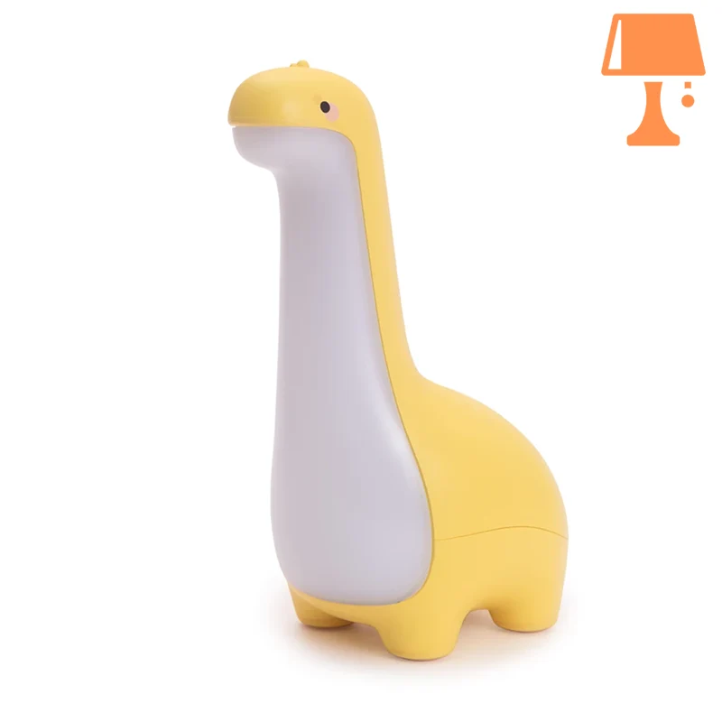 lampe de chevet enfants dinausore jaune