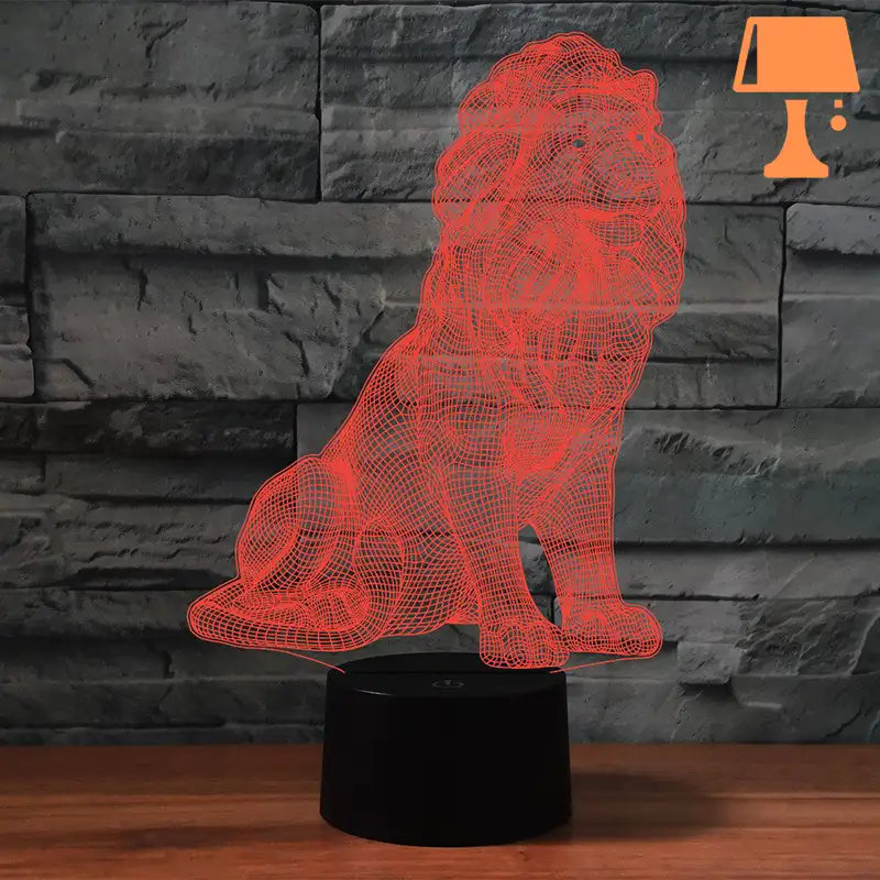 lampe de chevet enfant lion design