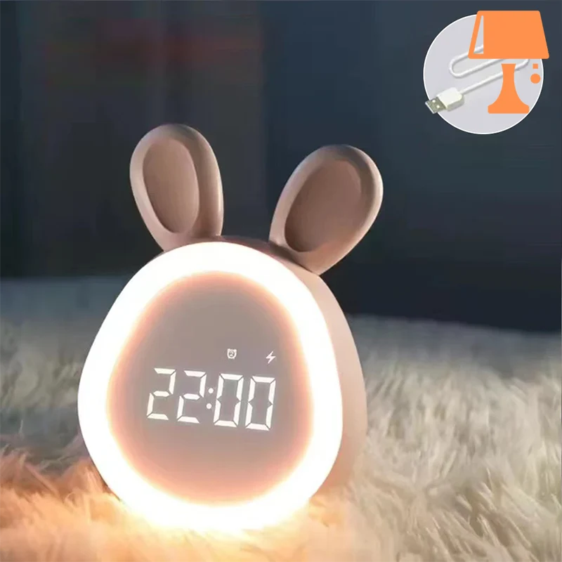 lampe de chevet enfant minuterie lapin