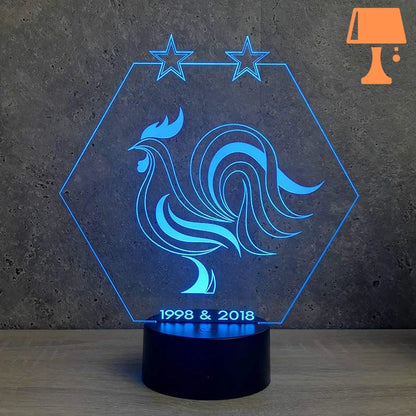 lampe de chevet équipe de france champion