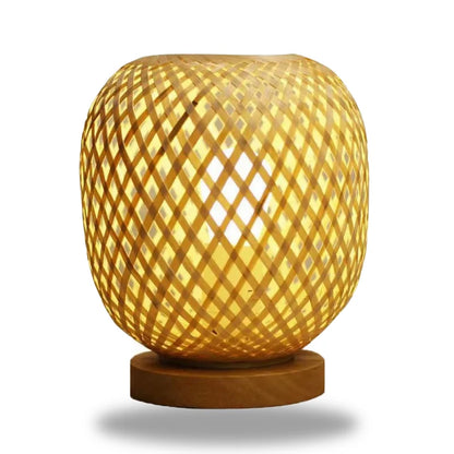 lampe de chevet fibre naturelle