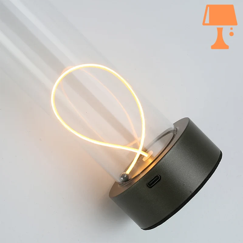 lampe de chevet filament verre