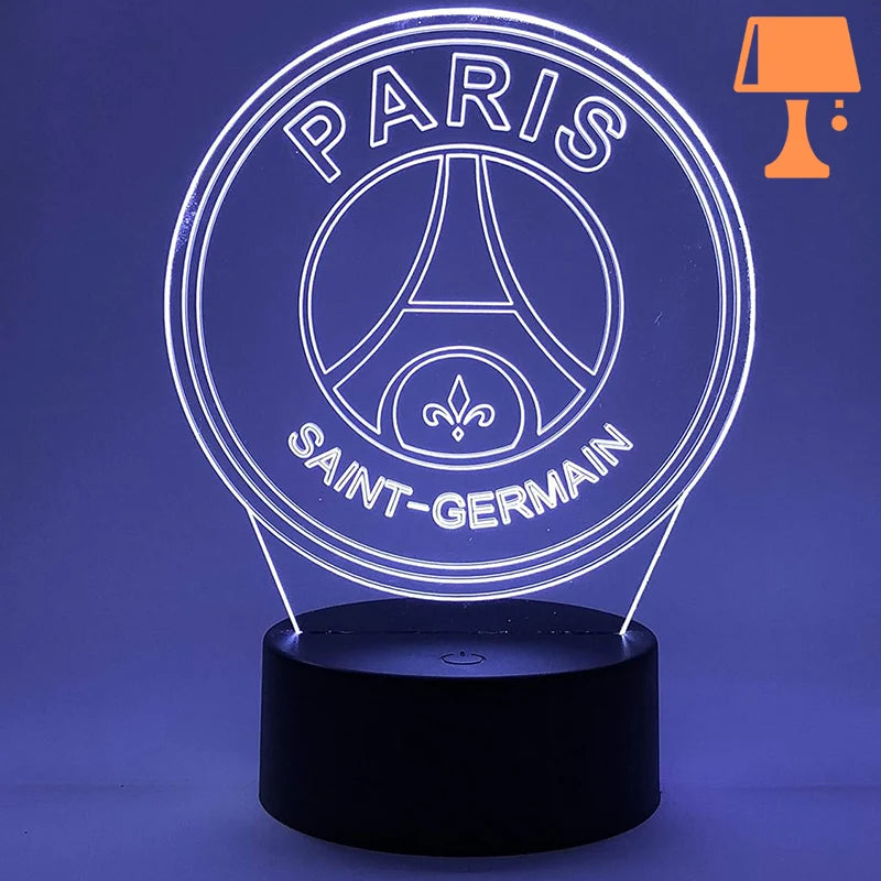 lampe de chevet foot psg gris