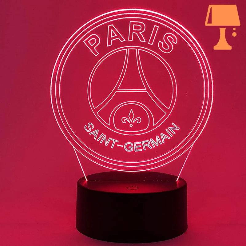 lampe de chevet foot psg rouge