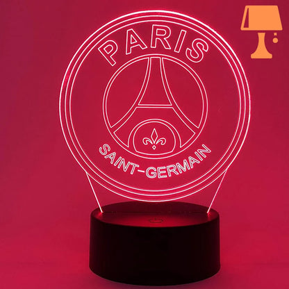 lampe de chevet foot psg rouge