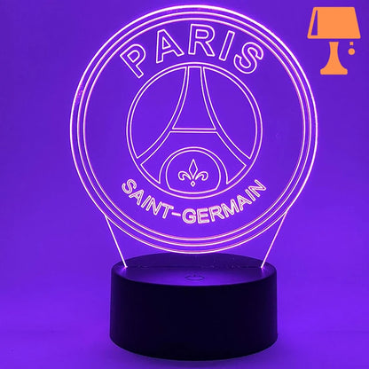 lampe de chevet foot psg violet