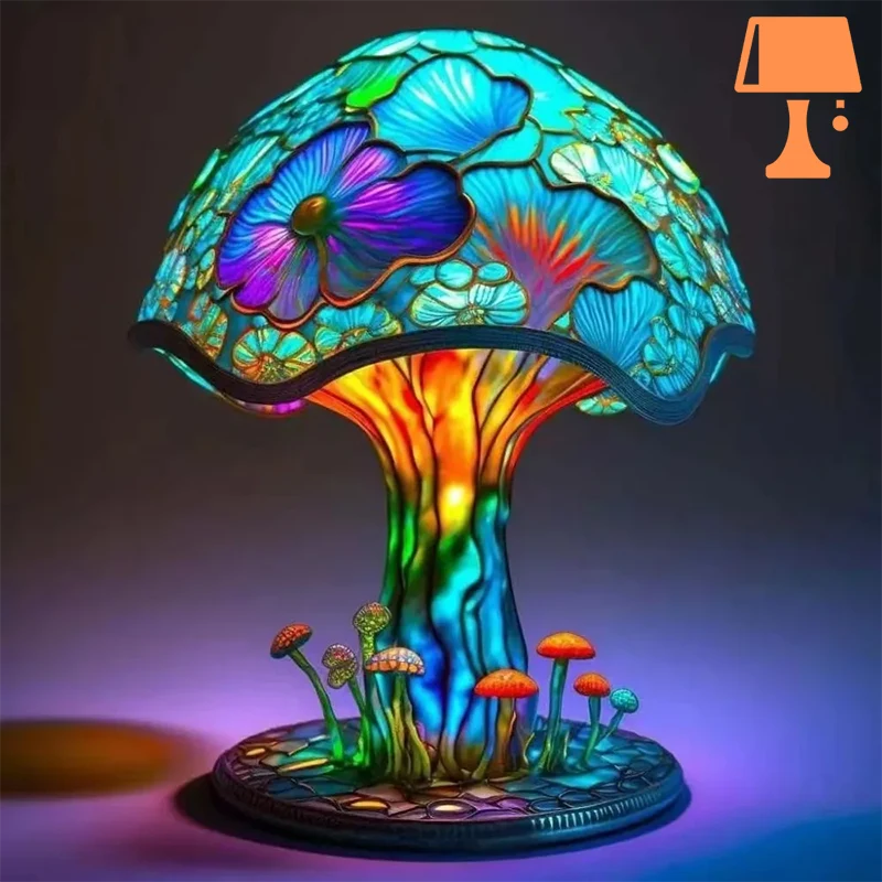 lampe de chevet forme champignon f