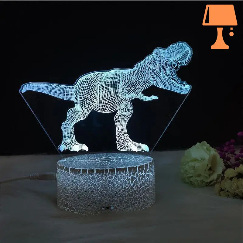 lampe de chevet forme dinosaure design