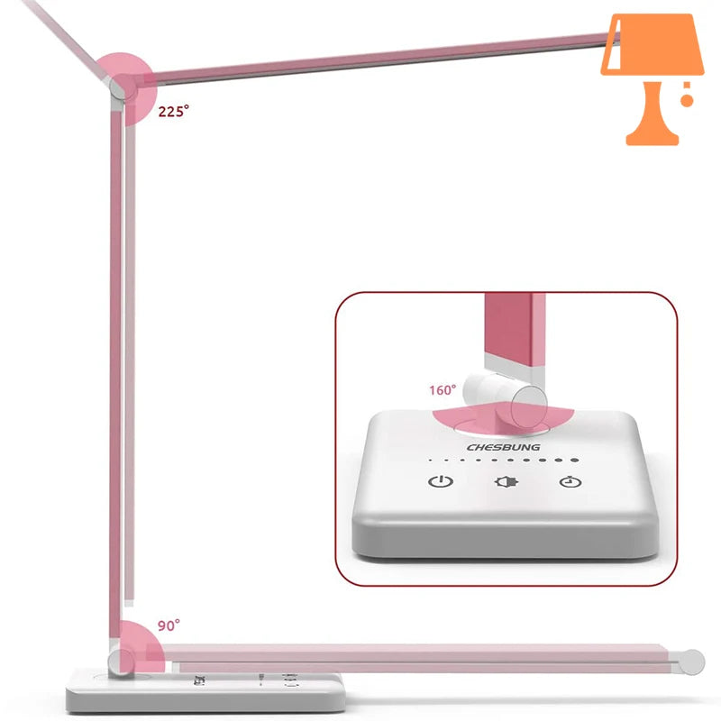 lampe de chevet fushia flexible