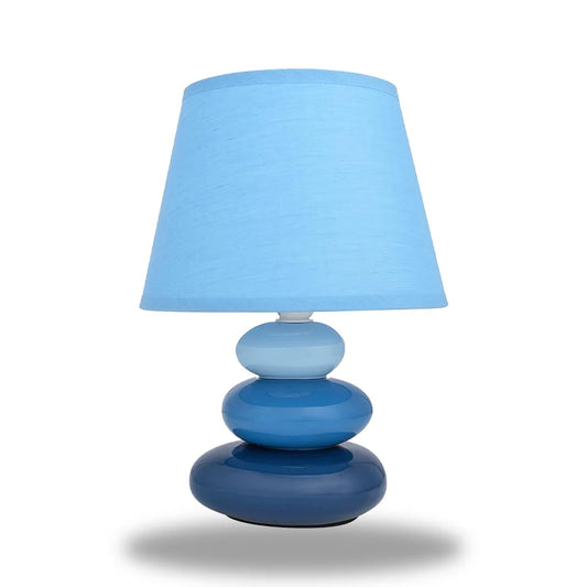 lampe de chevet galet bleu