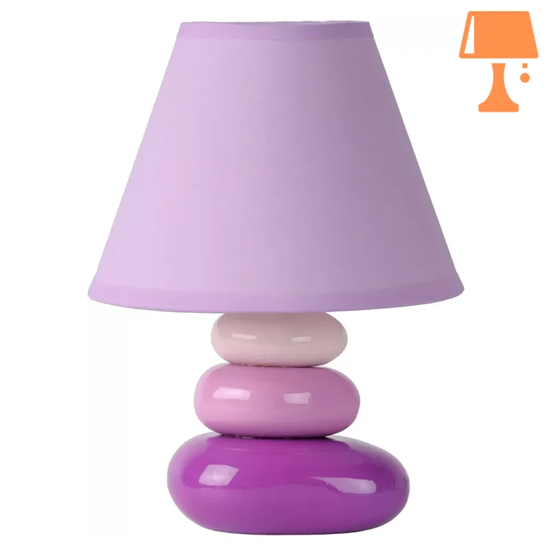 Lampe de Chevet Galet Rose Design