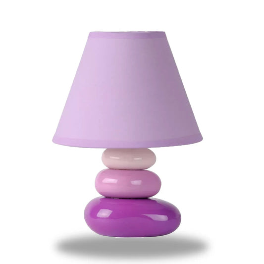 lampe de chevet galet violet