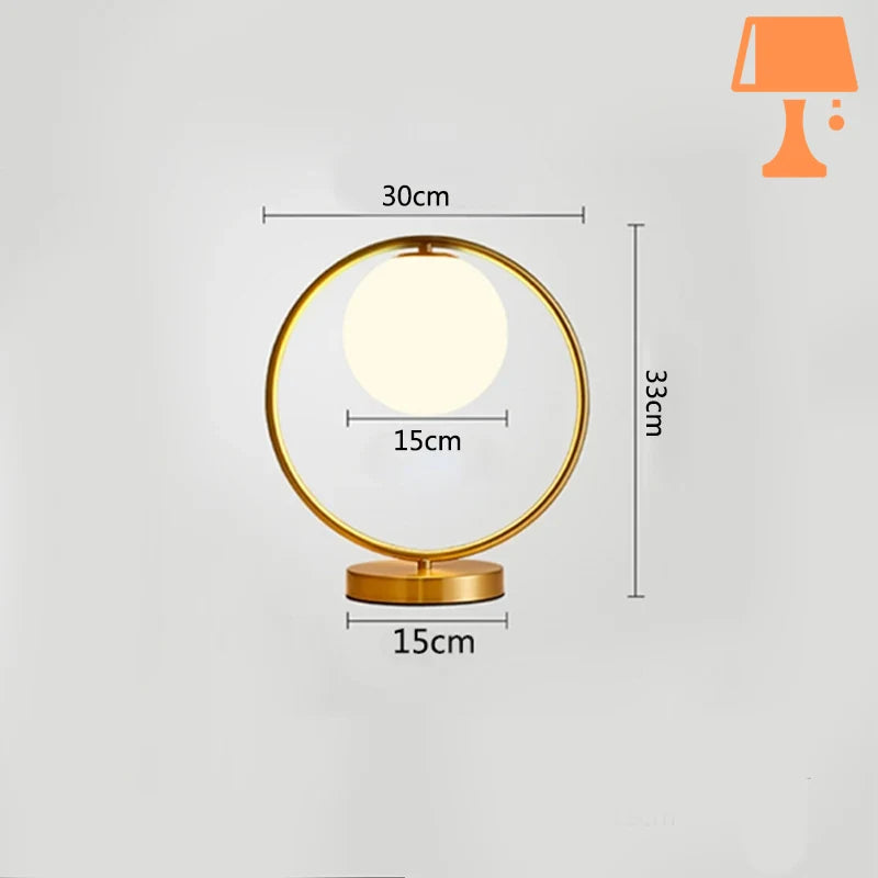 lampe de chevet grosse ampoule 33 cm