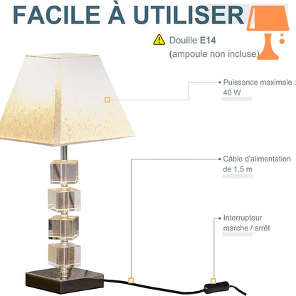 Lampe de Chevet Hauteur 50 Cm Design