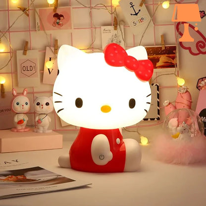 lampe de chevet hello kitty chambre