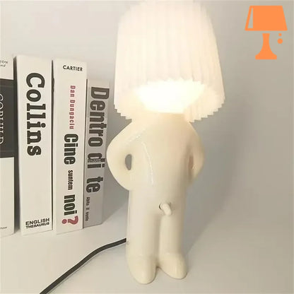 lampe de chevet homme blanc chambre