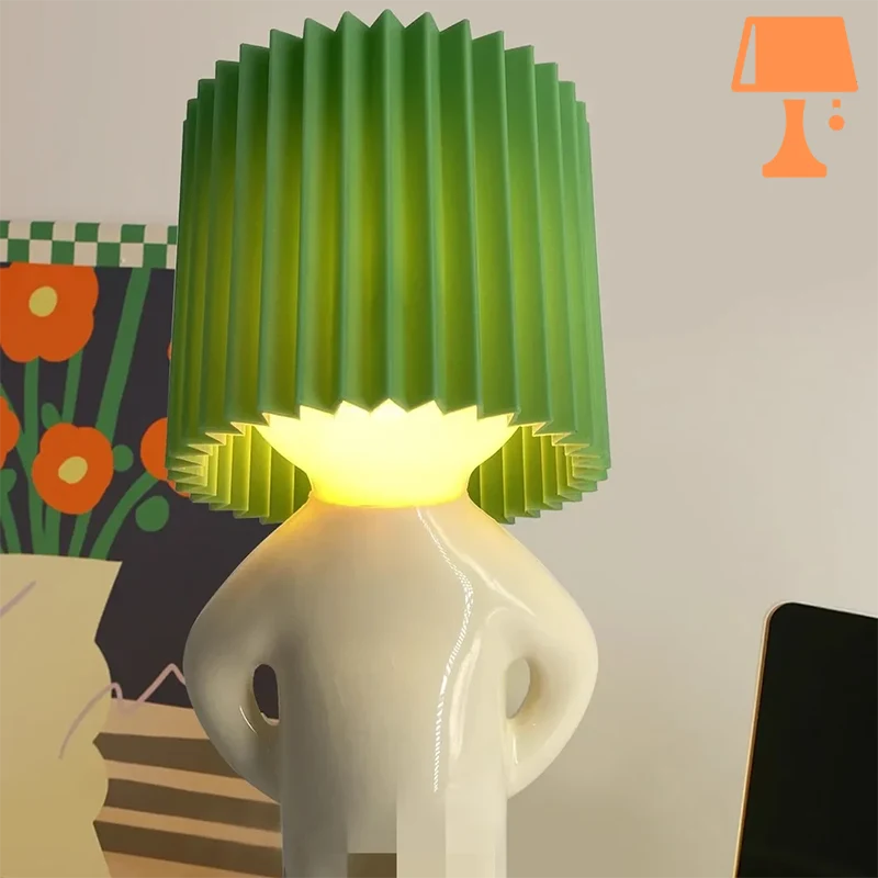 lampe de chevet homme vert