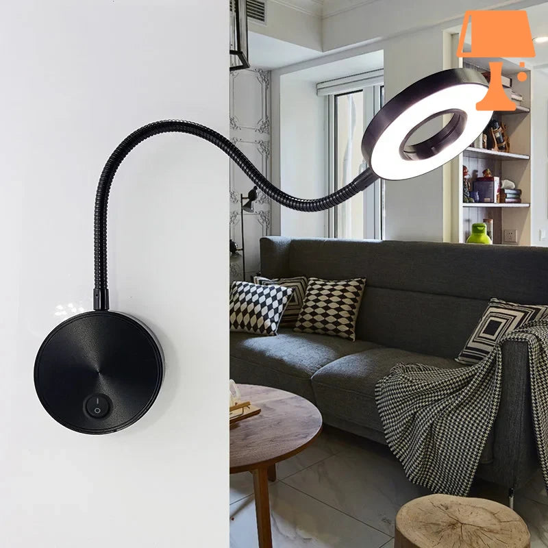 lampe de chevet avec interrupteur noir