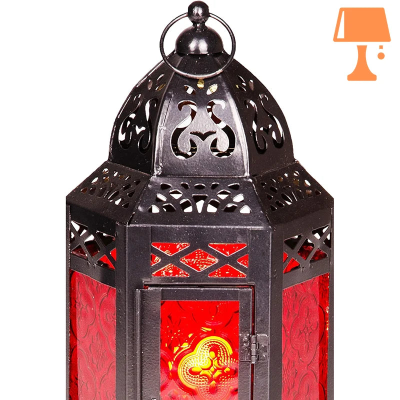 lampe de chevet japonaise rouge abat-jour