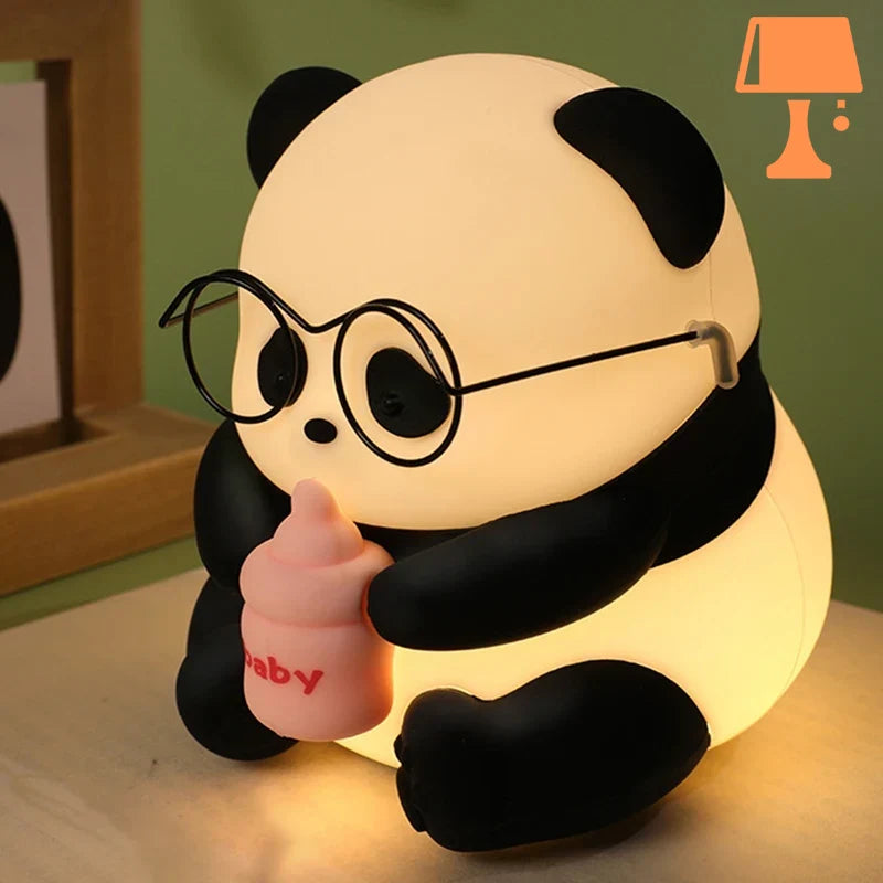 lampe chevet jouet enfant allumée