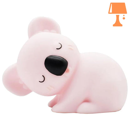 lampe de chevet koala rose