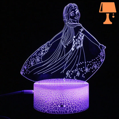 Lampe de Chevet la Reine Des Neiges 1