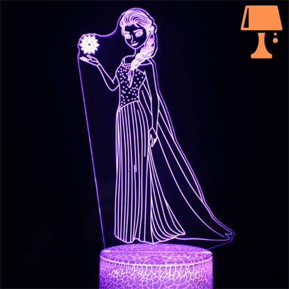 Lampe de Chevet la Reine Des Neiges 2