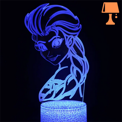 Lampe de Chevet la Reine Des Neiges 3