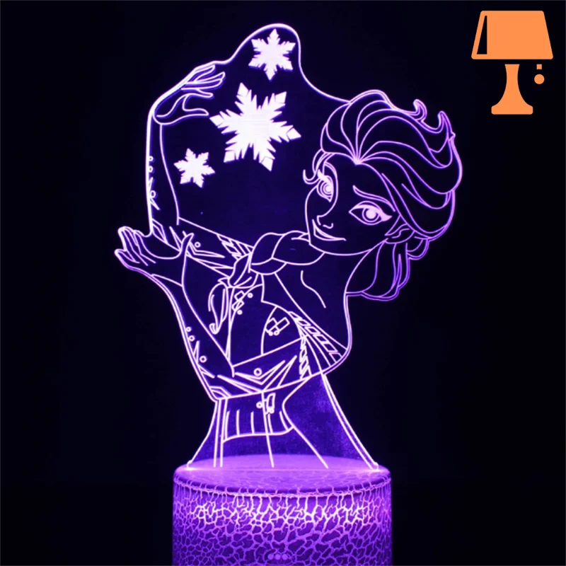 Lampe de Chevet la Reine Des Neiges 5