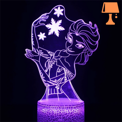 Lampe de Chevet la Reine Des Neiges 5